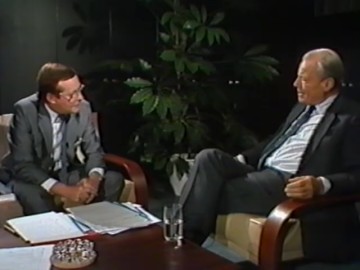 Ausschnitt aus einem Interview von Horst Schättle mit Willy Brandt für die ZDF-Sendung „Zeugen des Jahrhunderts“ im Dezember 1988 zur Guillaume-Affäre und seinem Rücktritt als Bundeskanzler 1974.